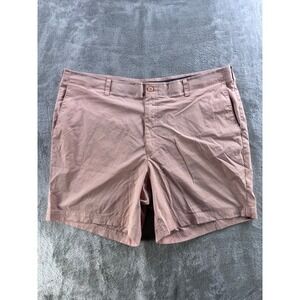 Pro‎ Tour Mens 42 Golf Shorts Stretch Performance Casual Flat Front Tan Pink